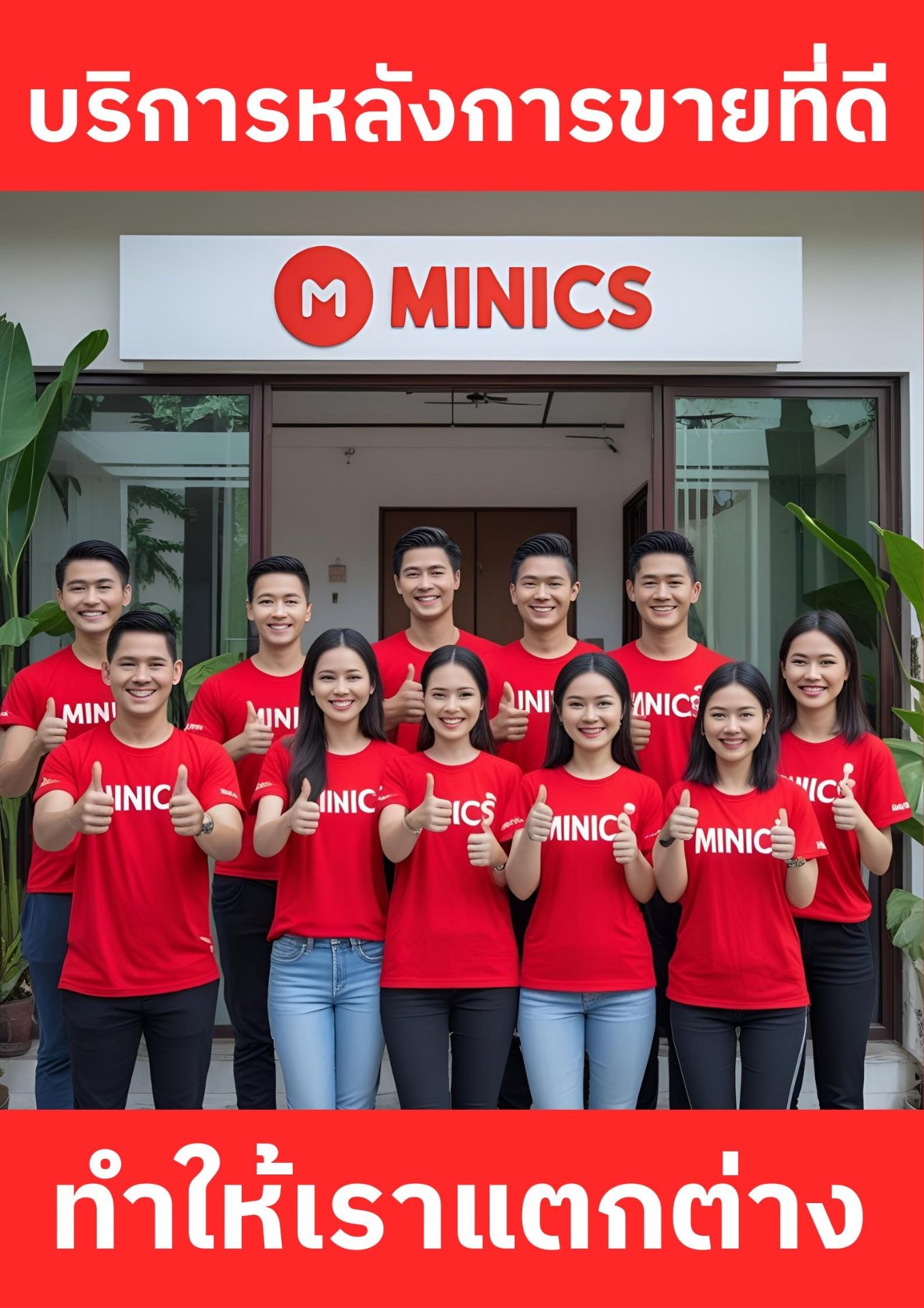 ทีมงาน MINICS บริการหลังการขายที่ดี